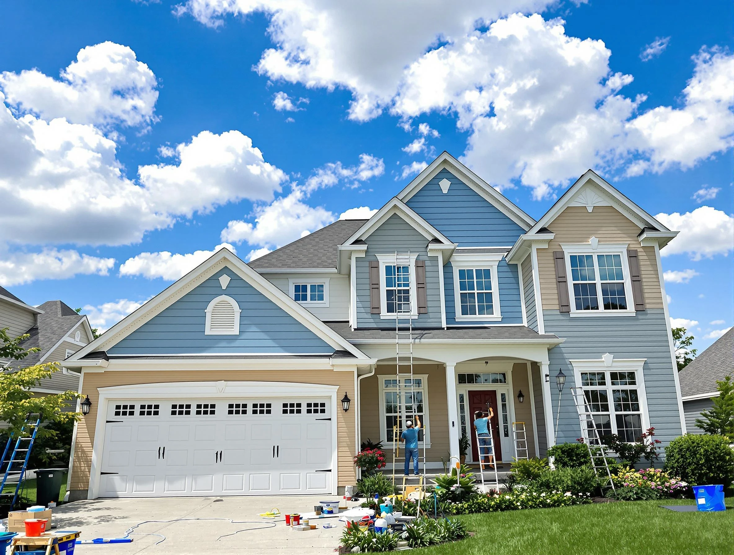 Professional house painting by Avon House Painters experts in Avon, OH